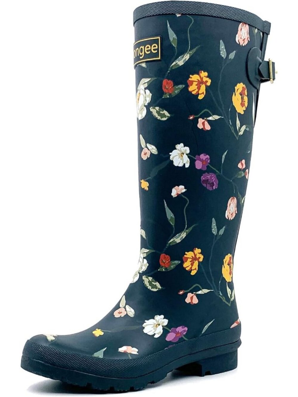 Stylish Waterproof Tall Rain Boots for Women - Garden & Outdoor Mud Shoes, Daisy
